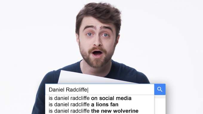 Дэниэл Рэдклифф (Гарри Поттер) отвечает на самые популярные вопросы о себе в интернете (часть 1)