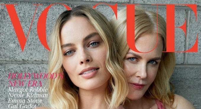 Марго Роббі і Ніколь Кідман з'явилися на обкладинці Vogue
