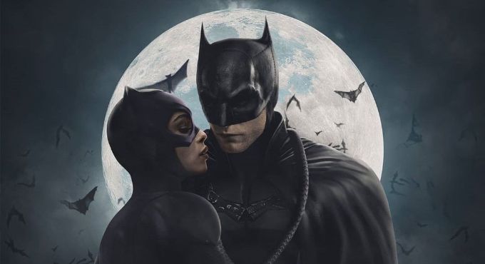 «Бэтмен»: Темный рыцарь и Женщина-кошка обнимаются на новом романтическом фан-арте