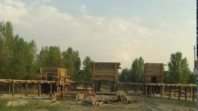 Строительство деревянной крепости