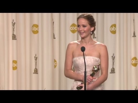 Пресс-брифинг с Дженнифер Лоуренс после победы на «Оскаре-2013»