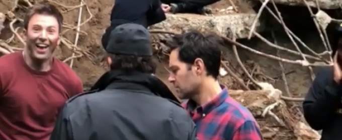 Кріс Претт знімає нелегальне закулісне відео на зйомках «Месників 4»